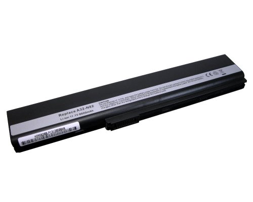 Trade-Shop Li-Ion AKKU 10,8V/11,1V 6600mAh ersetzt Asus A31-K42 A32-K42 A31-K52 A32-K52 A41-K52 A42-K52 70-NXM1B2200Z für ASUS A40 A42 A52 A62 B53 F85 F86 K42 K52 K62 N82 P42 P52 P62 P82 X42 X52 X67 - 2