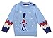 Piccalilly Organic Cotton Blue Boys Guards Knitted Christmas Jumper 1-2 Years