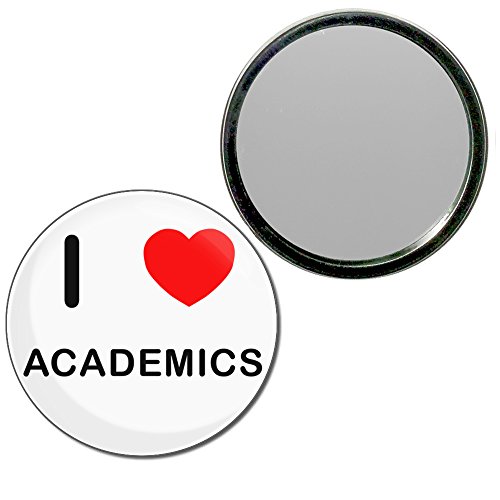 I Love Academics - 77mm Round Compact Mirror