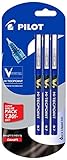 Pilot V7 Liquid Ink Roller Ball Pen - Blue Body, Blue Ink (Pack of 3)