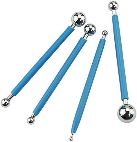 Iable 4PCS Ball Stylus Clay Pottery Ceramics Doll Sculpting Modeling Tools
