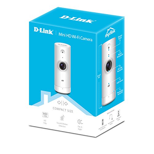 D-Link DCS-8000LH Mini Videocamera Wi-Fi, Angolo di Visualizzazione 120Â°, HD
