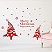 Produktbild Fandhyy Aufkleber 3D Windows Decor Wandaufkleber Frohe Weihnachtsbaum Wohnzimmer