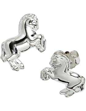 JOBO Ohrstecker Pferd 925 Sterling Silber rhodiniert Ohrringe