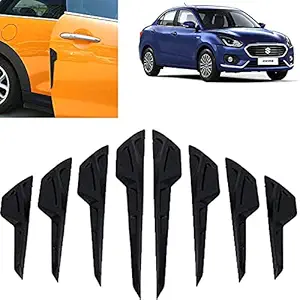 Aksmit 8 PCS Car Vehicle Door Side Guard Anti Crash Strip Exterior Avoid Bumps Collsion Impact Protector Sticker for Swift Dzire