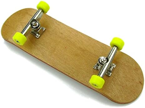 PeiGee Professional Maple Wooden Finger Skateboard Set with Alloy Bridge and Bearing Wheels