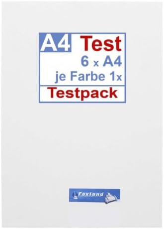 Test Pack Self-Adhesive Adhesive-Slides A4, Pattern Weatherproof for Colour Laser Printer and S/W Laser, Outdoor, Test Pack, Test Kit