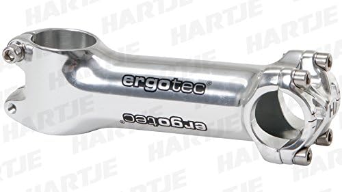ergotec Stem Pike 2: 1 1/8 (28.6) +/-6 °, Handlebar Clamp 25.4 mm Height 40 mm Level 6 mm SB-Packed Aluminium 6061 T6, approx. 155 g (90 mm) – 170 g (120 mm) – 90 mm, silver