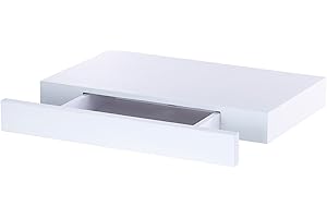 Carlo Milano Étagère Murale avec tiroir Secret - Blanc