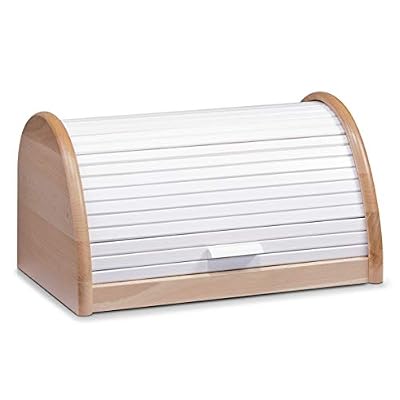 Zeller 20460 Huche à Pain en hêtre Blanc 39 x 25 x 21 cm