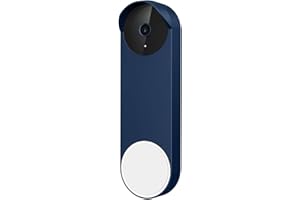 honecumi Funda de silicona para timbre de Google Nest (funciona con batería), funda de silicona para protección contra la lluvia, compatible con Google Nest Doorbell (versión de batería) accesorios