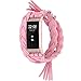 Produktbild Hanfseil Handgewebtes Uhrenarmband für Fitbit Charge 3 Watch, bloatboy Luxus Langlebig Ersatz Uhrenarmband (Pink)
