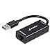 Produktbild Fosmon USB 3.0 auf RJ45 10/100/1000Mbps Gigabit Ethernet LAN Adapter Netzwerkadapter für Windows 10/8.1/8/7/XP/Vista,Mac OS 10.6 - Schwarz