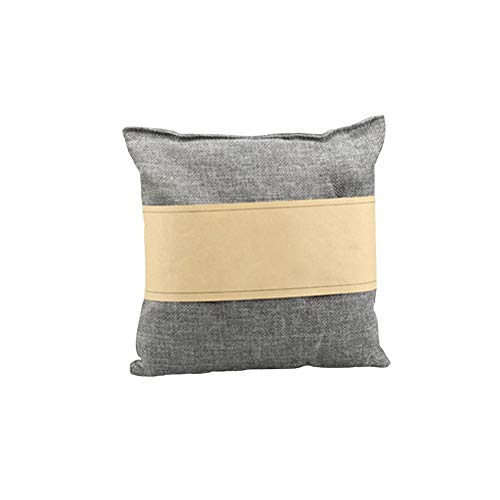 Preisvergleich Produktbild lennonsi Autokissen Lufterfrischer Geruchsentferner Luftentfeuchter - Luftreiniger Kissen mit Bambuskohle Geruchsvernichter, Raumfrischer für Auto Wohmzimmer Kleiderschrank 20x20cm 500g Grau