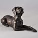 Produktbild Harriet Glen 's Weimaraner-Skulptur aus Kaltgussbronze, Hausdekoration oder Geschenkidee, 12 cm hoch