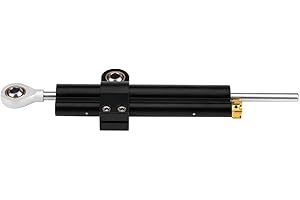 EBTOOLS Staffa Per Faretti Moto - Stabilizzatore Ammortizzatore Di Sterzo Universale CNC Regolabile, Adatto Per RD 350