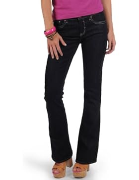 Mavi Damen Jeans Flare; 1013613128 Mid Rise, Boot Cut, Rynse Uptown
