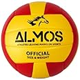 SISA VOLLEYBALL RED & YELLOW,VB PU 0.6MM Textured Cover for Enhanced Grip18-P Panel Construction for Optimal Flight and Stability BY ALMOS