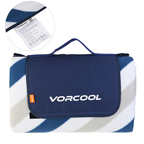 VORCOOL 200x200cm Picknickdecke Wasserdicht mit Tragegriff für Picknicks, Camping - 7