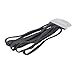 Mytoptrendz® 6 X Long Thick Headband Sport Hair Band/Stretch 1cm Thick Long Black Elastic Headband (Black)