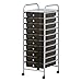 Produktbild Taylor & Braun® Portable Schublade Mobile Rollwagen für Home Office Supplies oder Make-up & Beauty Zubehör, schwarz, 10 Drawer