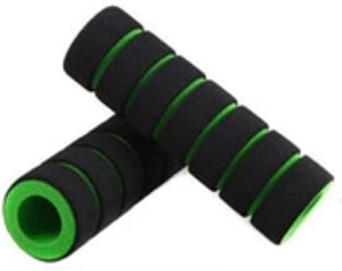 1 Pair Bike Bicycle BMX Cycle Soft Handle Rubber Bar Grips UK Seller Fast Ship (Green)