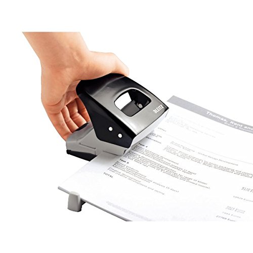 Leitz NeXXt 50081001 - Perforadora  2 agujeros  acero   color negro  30 hojas