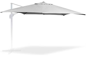 San Marco Bâche de rechange pour parasol rectangulaire 4 x 3 m à 8 lattes imperméable de 180 g/m²