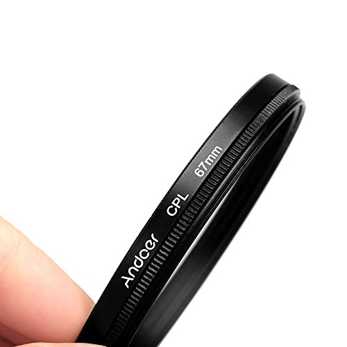 Andoer 67mm UV   CPL   ND8 Filter Kit circulaire filtre polarisant circulaire ND8 densit   neutre Filtre avec Sac pour Nikon Canon Pentax Sony DSLR