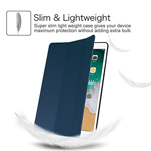Fintie iPad Pro 10.5 Zoll Hülle – Ultra Schlank Superleicht Ständer Slim Shell Case Cover Schutzhülle Tasche mit Auto Schlaf / Wach Funktion für Apple iPad Pro 10,5″ Zoll Display 2017 Neue Modell, Marineblau - 5