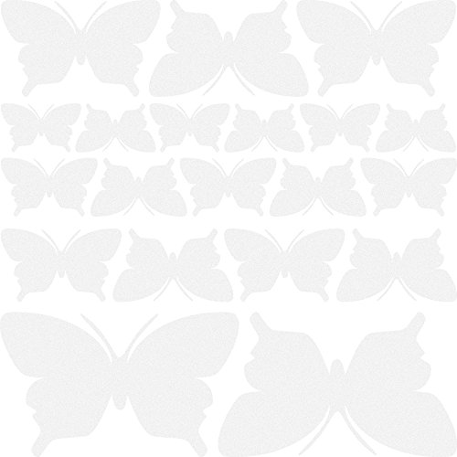 wandfabrik – Fenstersticker 20 Schmetterlinge Set 2 – frosty – 798 – (Xt) - 2