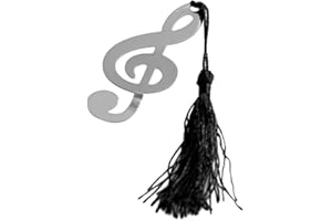 C.CASA Jeyeffe - Marcapáginas de metal, nota musical, 10 x 6,5 cm, en caja de regalo, idea de regalo para músicos y entusiastas de la lectura