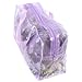 HENGSONG Transparent PVC Makeup Bag Toiletry Travel Wash Cosmetic Bag (Purple)