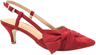 GreatonuWomen Shoes Comfortable Kitten Heels Slingback Dress Pumps