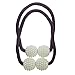 Produktbild F Fityle 2pcs Raffhalter Zugband Gardine Magnet Kugel Holder Vorhang Deko Rund - Lila