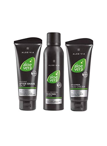 LR Aloe Vera Set for men (100 ml Face Cream, 100 ml After Shave Balm & 200 ml Shaving Foam)