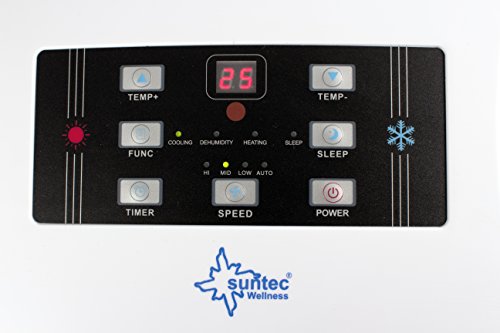 SUNTEC mobiles lokales Klimagerät TRANSFORM 14.000 [Für Räume bis 160 m³ (~70 m²), Kühlen + Heizen + Entfeuchten, 14.000 BTU/h, Energieeffizienzklasse A/A++] - 4