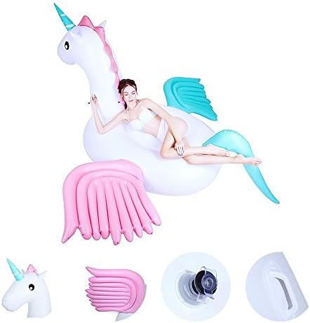 Giant Unicorn Pool Lake Float And Floting Toy,Inflatable Candy Pegasus For Water Swimming Raft Giant Unicorn Pool Float