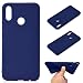 Produktbild Everainy Kompatibel für Huawei P Smart+/Nova 3i Silikon Hülle Ultradünn Hüllen Handyhülle Einfarbig Gummi für Huawei P Smart+/Nova 3i Schutzhülle Stoßfest TPU Gel Stoßstange Cover (Blau)