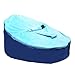 Baby Bean Bag - Rocker - Chair In Blue Including Filling