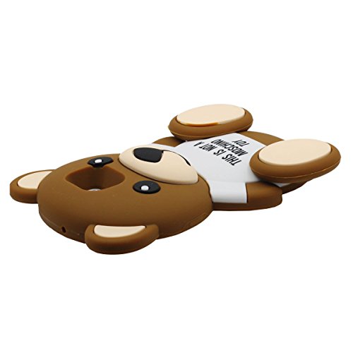 Desconocido Samsung Galaxy S7 Edge Silicona Gel Funda Case Moda 3D Oso Juguete marr  n Apariencia A prueba de choques