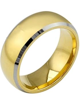 AMDXD Schmuck Wolfram Edelstahl Herren Ringe Bänder Glatte