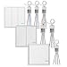 Produktbild TSSS Hotel Bar 2 Tasten 3 Tasten 1 Taste Funkschalter Wireless Lichtschalter mit Empfänger Wandschalter Kit Ferngesteuert Deckenlampe LED Lampen Birne IP54 Damp Proof