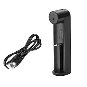 amiciSmart Smart Battery Charger for 21700 20700 26650 18650 18490 16340 14500 10400 Batteries