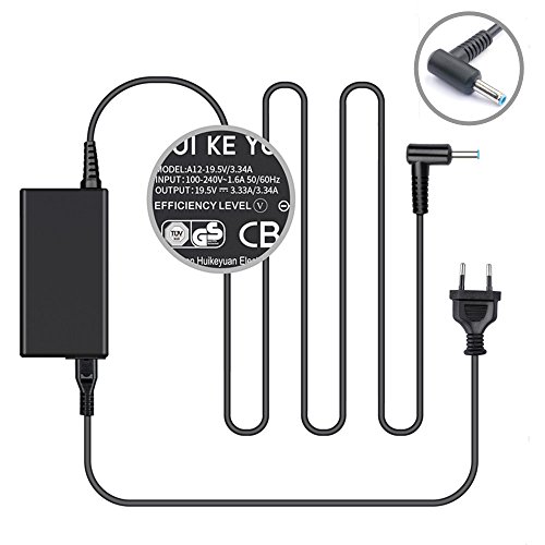 [TUV GS LISTED] HUIKEYUAN 65W Laptop Ladegerät AC-Netzteil für HP 215, 240 G2, 242 G1, 245 G2, 250 G2, 255 G2; HP Pavilion 14t 14z 15t 15z 17z 17t Touch; Kompatibel mit P/N. 693715-001, 714158-001, 714657-001, 710412-001, AD9043-022G2, PA-1650-34HE PA-1121-62HE 719309-001 719309-003 721092-001 740015-001 PPP009L