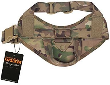 HKYIYO Tactical Military K9 Service Training Pet Dog Vest Nylon Police Patrol Harness Handle Size S L