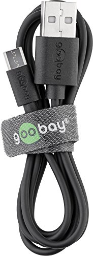 Goobay 43768 2-in-1 Micro-USB Ladeset mit Kabel 1,0 A Netzteil schwarz - 4