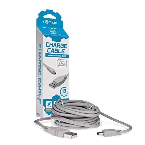 Tomee : Cable Cargador Para Nintendo Wii-u Mando Pro Controller