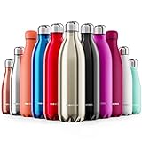 HALTEN SIE IHR GETRÄNK FÜR 12 STUNDEN HEISS ODER FÜR 24 STUNDEN KALT: Eine doppelwandige Isolierung und ein dichter Vakuumverschluss machen diese Liquid Trinkflasche zur perfekten Wahl für Heißgetränke sowie eiskalte Getränke. Fantastisch für Tee, Kaffee, Suppe oder zur Eistee, Energy-Drinks, Fruchtsäften und Eiweißshakes. Eine breite Öffnung mit Schraubverschluss ermöglicht das einfache hinzufügen von Eiswürfeln - die perfekte Kühler Flasche für heiße Autos!