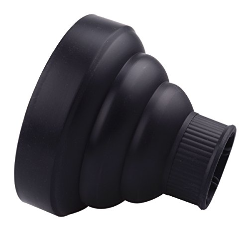 Universal Silikon Faltbare Profi Haartrockner Fön Diffusor für Reise Zuhause Werke für 4-5cm Durchmesser Rund Trockner Mund - 6